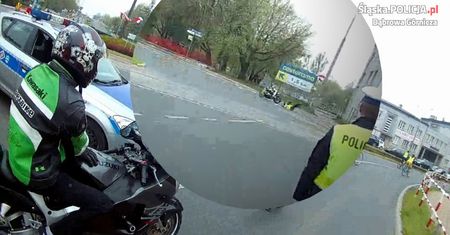 Dąbrowa Górnicza: motocyklista potrącił policjanta i uciekł. Znasz tego człowieka?