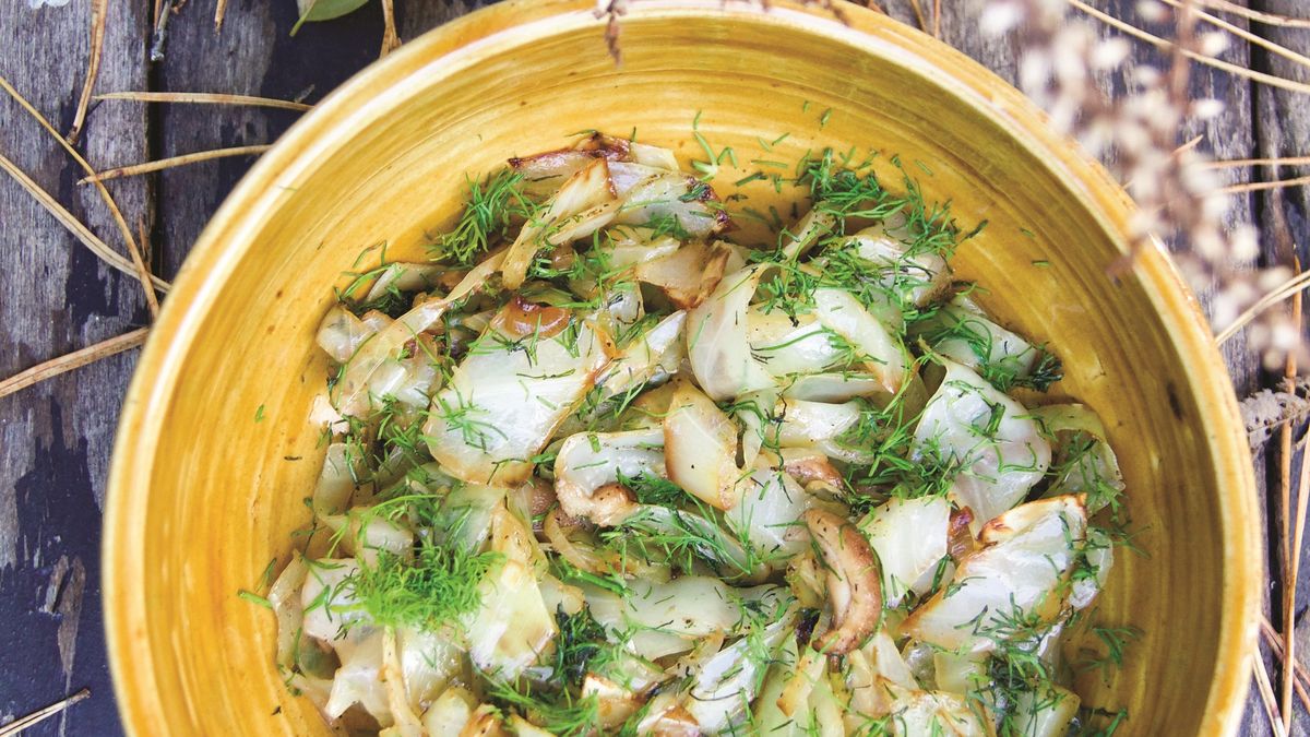 Szybka kapusta z grzybami