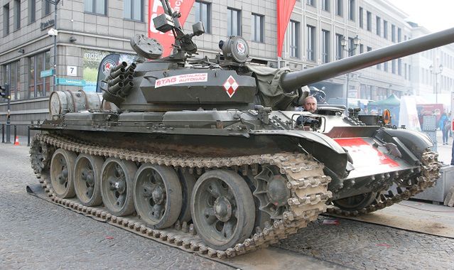 Czołg T-55 z instalacją LPG