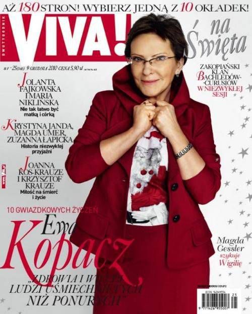 Ewa Kopacz na okładce VIVY!
Fotografia: screen z viva.pl