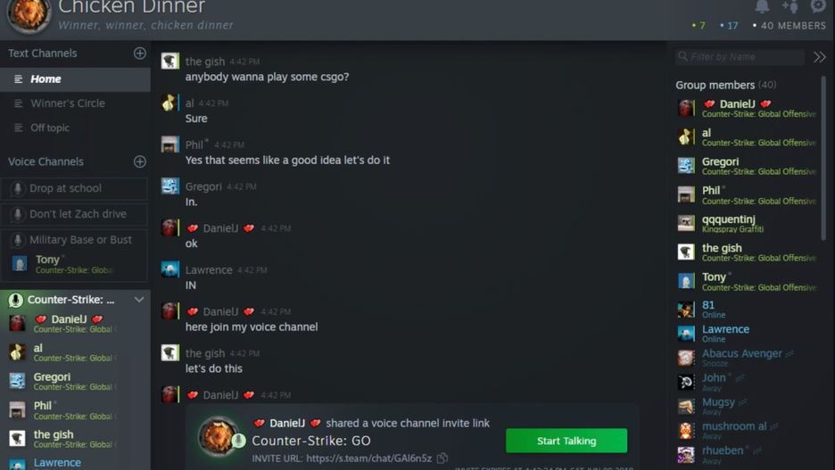 Nowy Steam Chat wygląda świetnie