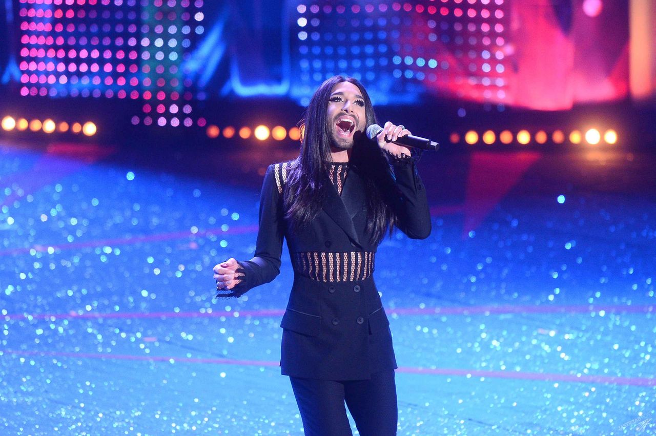 Conchita Wurst w Kielcach na Sabacie Czarownic 2015