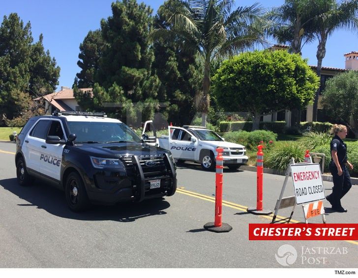 Zdjęcie sprzed domu Chestera z Linkin Park (fot. TMZ.com)