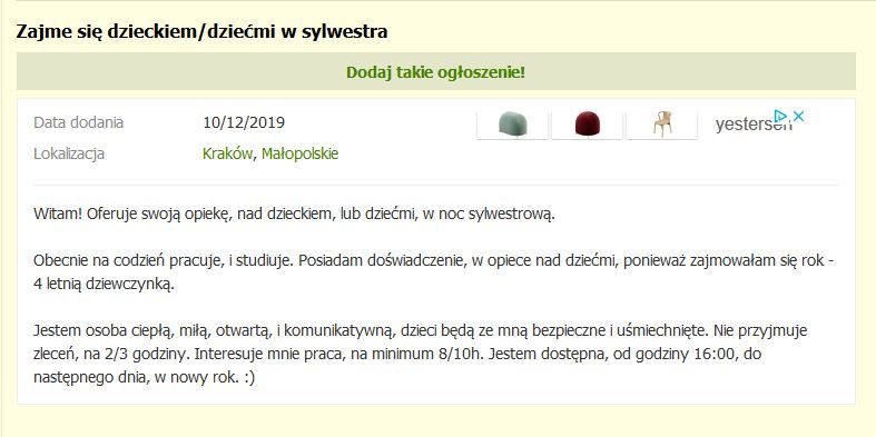 Praca w Sylwestra 