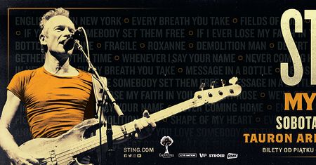 Cherrytree Management i Live Nation ogłaszają koncert Sting: My songs, który odbędzie się 2 listopada w TAURON Arenie Kraków