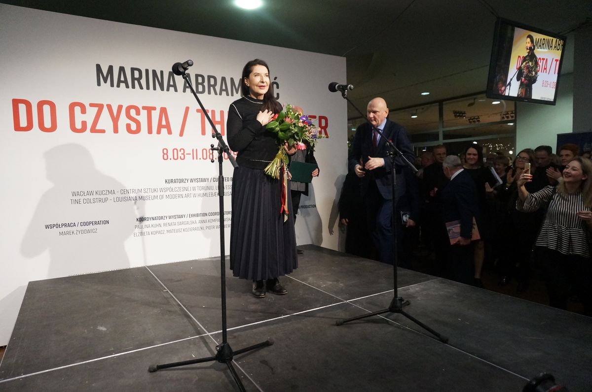 Marina Abramović w Toruniu. Kontrowersyjna artystka zaczęła od pierników