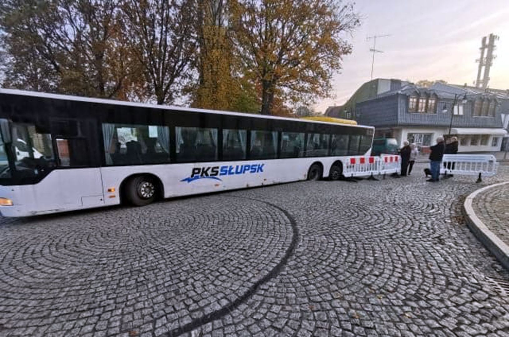 Ustka. Ulica zapadła się pod autobusem