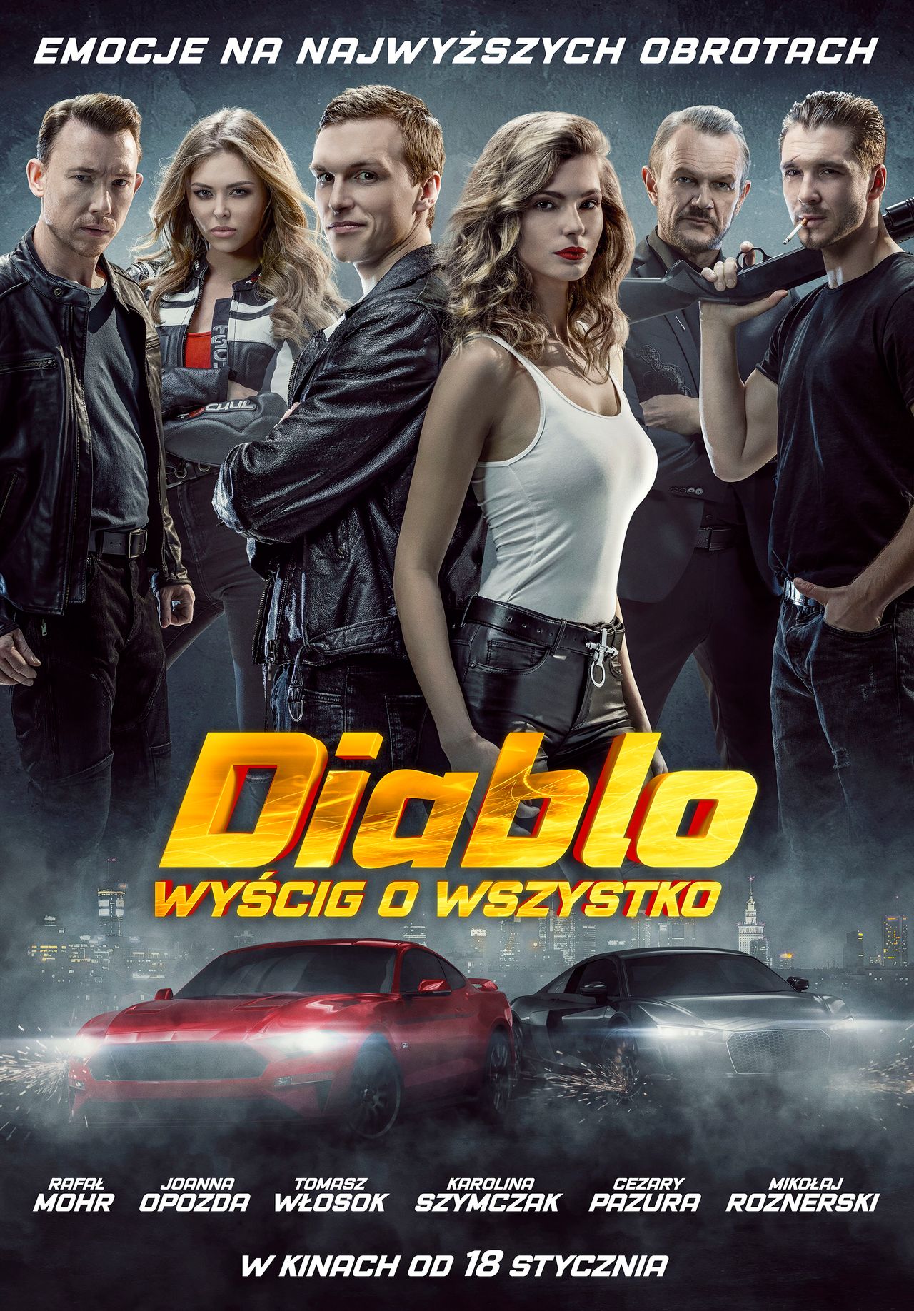 Podwójna Mistrzyni Europy w driftingu na plakacie "Diablo. Wyścig o wszystko"