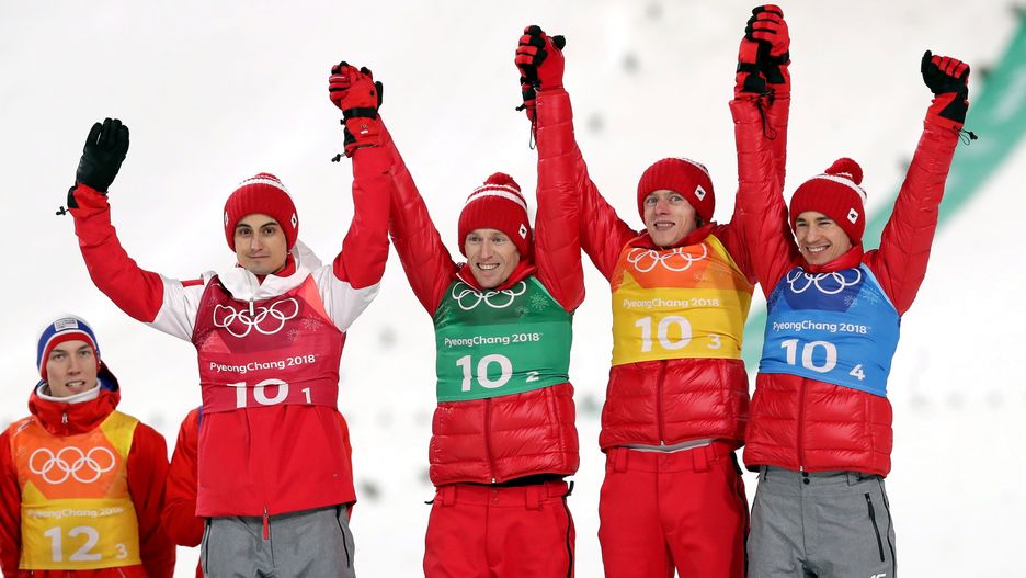 Reprezentacja Polski w skokach narciarskich po drużynowym konkursie na dużej skoczni