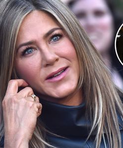 Jennifer Aniston w krótkiej sukience. Jej nogi robią wrażenie