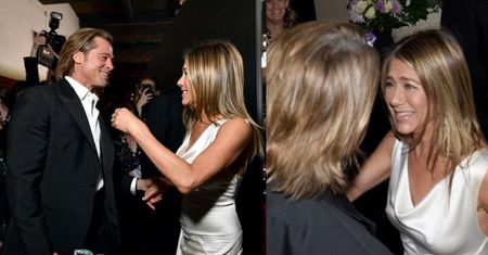 Czułości Brada Pitta i Jennifer Aniston na rozdaniu nagród SAG Awards. Mają się ku sobie? (ZDJĘCIA)