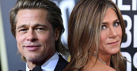 Jennifer Aniston i Brad Pitt oficjalnie pojednali się na Złotych Globach! Komentarz aktora nie uciszy plotek o romansie