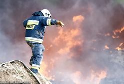 Ogromny pożar na polu uprawnym w Wielkopolsce