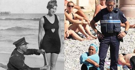 Zakazane burkini? Kiedyś tak policja kontrolowała kobiety na plażach