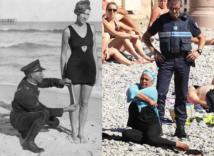 Zakazane burkini? Kiedyś tak policja kontrolowała kobiety na plażach