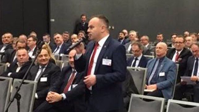 Burmistrz gminy Błaszki Karol Rajewski