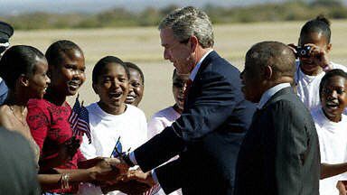 Bush w stolicy Botswany