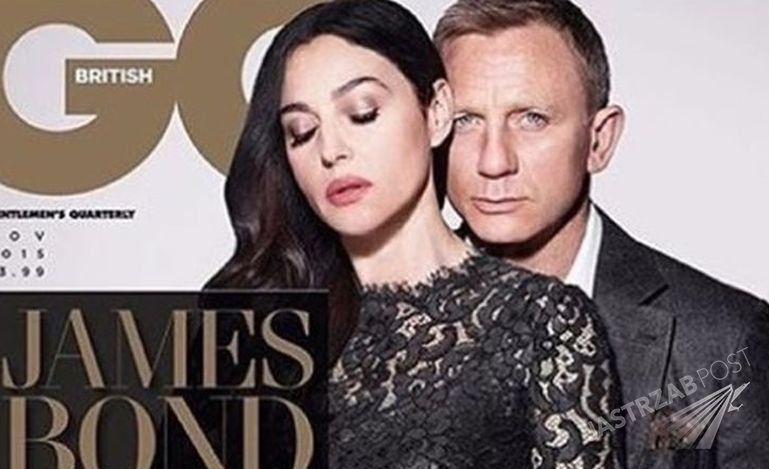 Jest już pierwsza okładka Daniela Craiga i Moniki Bellucci. Zdjęcie zapowiada film James Bond Spectre