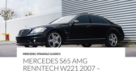 Mercedes S65 AMG Renntech Marcina Gortata na sprzedaż. Luksusowe monstrum na kołach