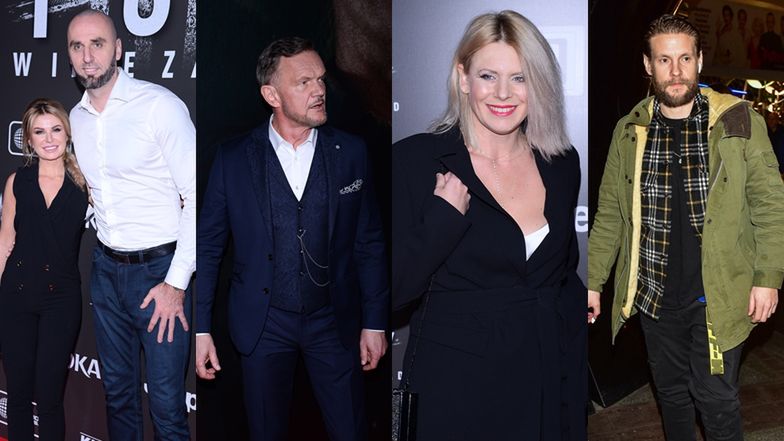 Premiera filmu "Psy 3. W imię zasad". Na ściance: Marcin Gortat z dziewczyną, Cezary Pazura, Maria Sadowska, Sebastian Fabijański… (ZDJĘCIA)
