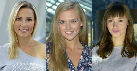 Sylwia Gruchała w białej mini, Agnieszka Kaczorowska w obcisłych rurkach, a Joanna Osyda w sukience z dresu i adidasach