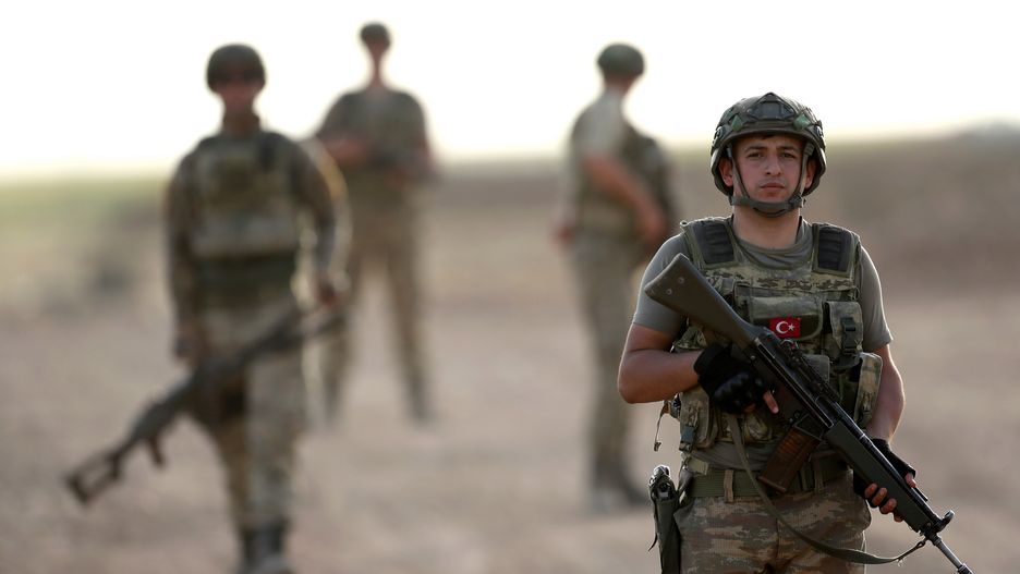 Tureccy żołnierze w Regionie Kurdystanu