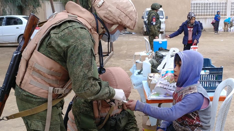 Rosyjscy lekarze wojskowi w Deir Ezzor w Syrii