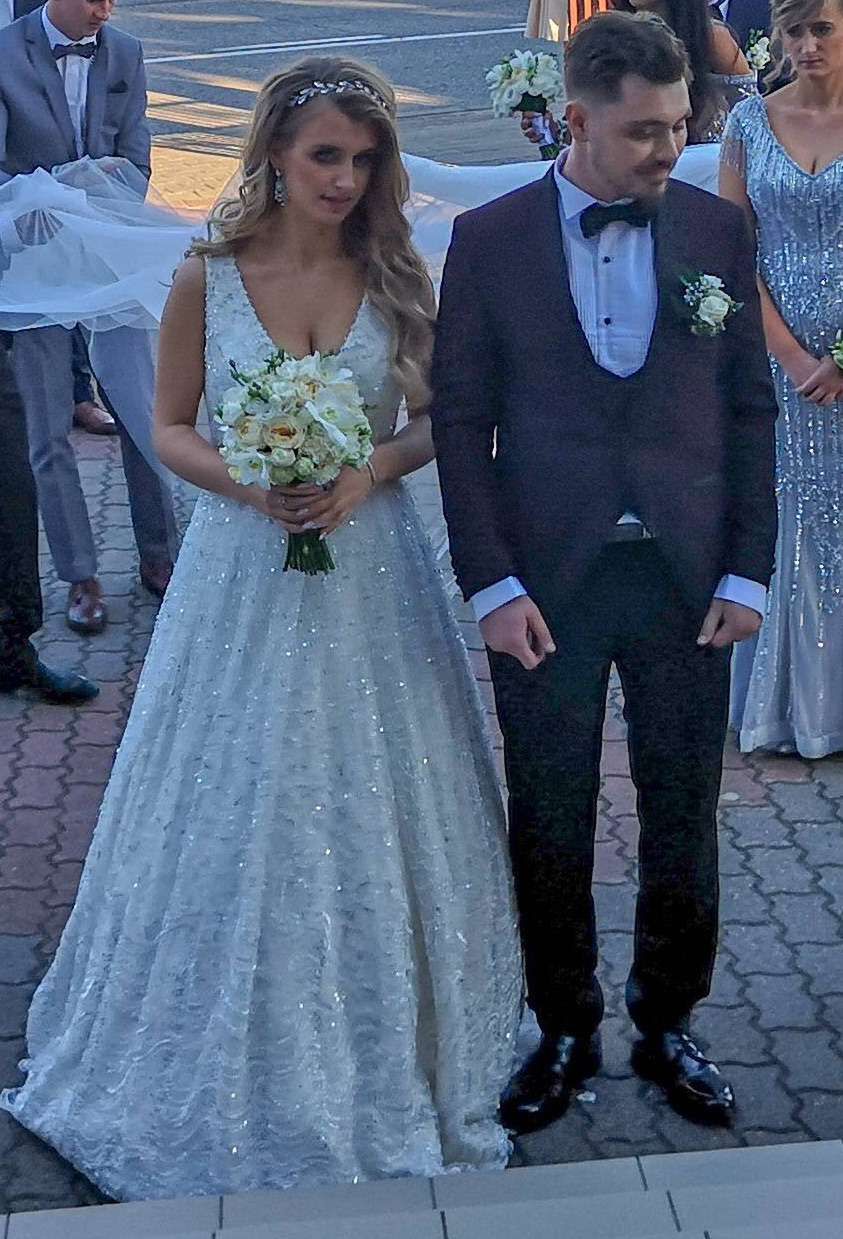 Żona Daniela Martyniuka w sukni ślubnej