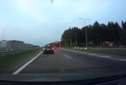 Zatrzymała ruch na autostradzie. Postanowiła pospacerować