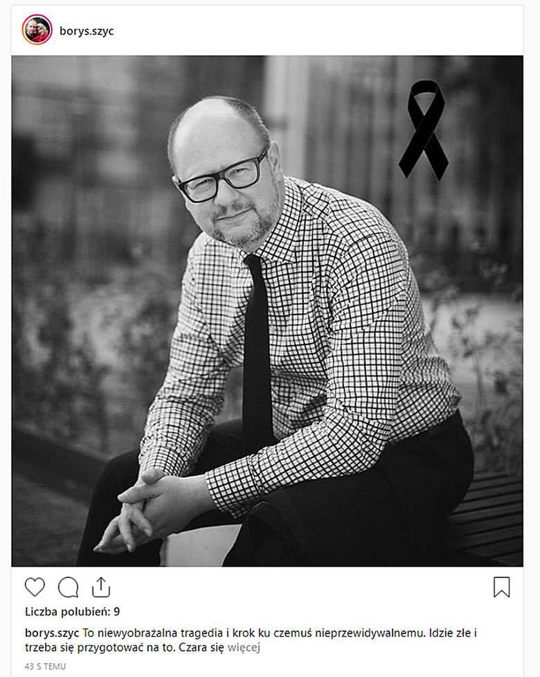 Borys Szyc żegna Pawła Adamowicza