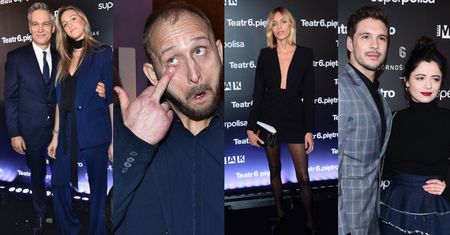 Gwiazd bez liku na 10. urodzinach Teatru 6. Piętro: Borys Szyc z ciężarną żoną, Anja Rubik, zakochani Roznerski i Kalska (ZDJĘCIA)