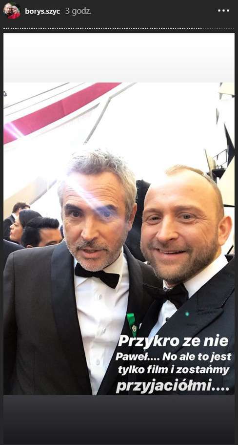 Borys Szyc i Alfonso Cuaron - Oscary 2019