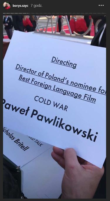 Borys Szyc przygotował relację z Oscarów 2019
