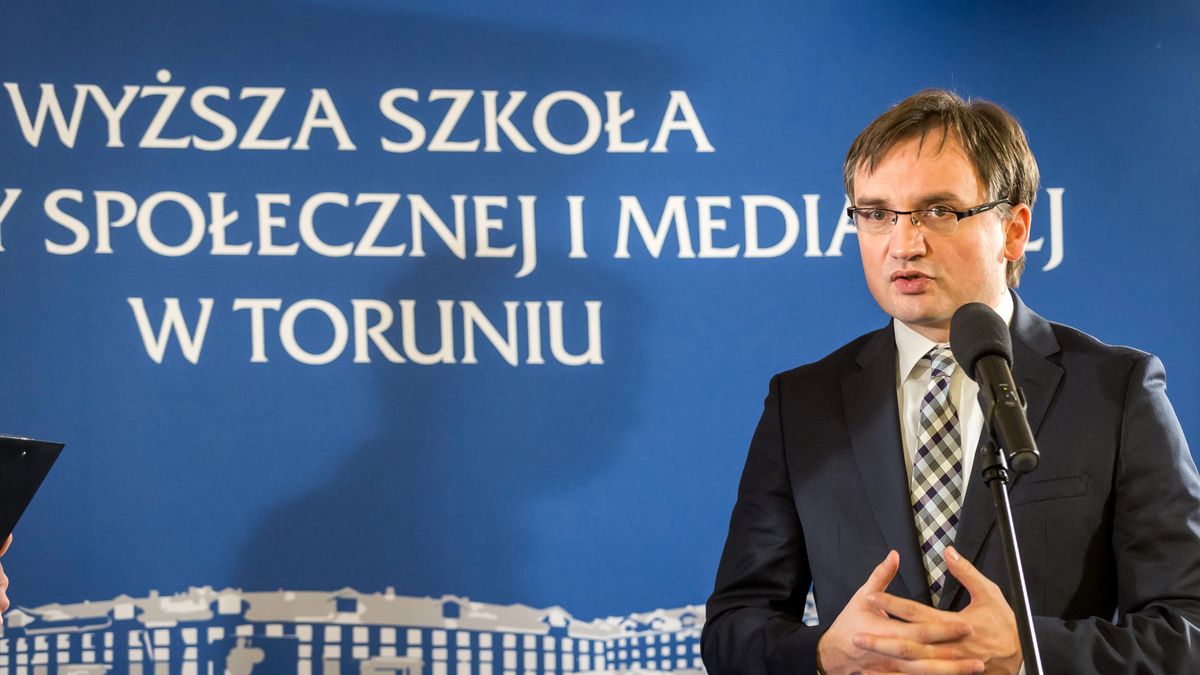 27.01.2018. Zbigniew Ziobro podczas sympozjum "Oblicza nadziei" w Wyższej Szkole Kultury Społecznej i Medialnej