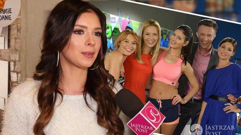 Klaudia Halejcio denerwuje się na kolegów z planu?