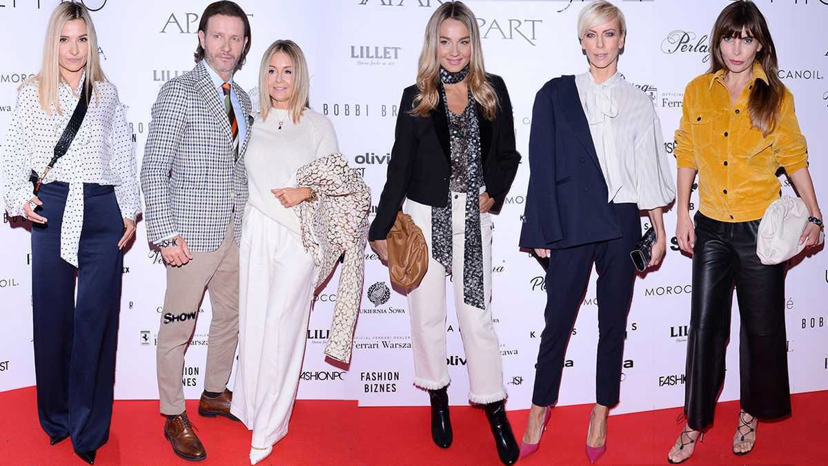 Gwiazdy na pokazie Łukasza Jemioła: Małgorzata Socha, Małgorzata Rozenek, Joanna Koroniewska