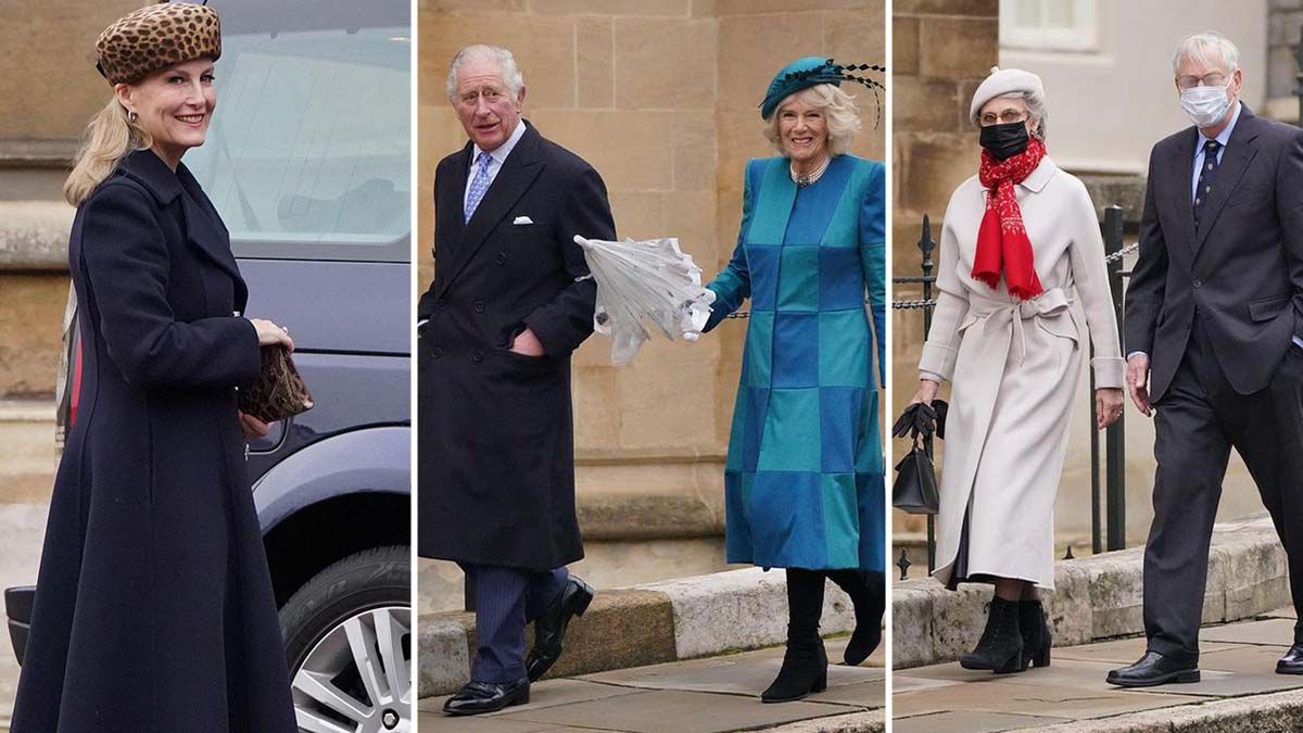 Rodzina królewska pojawiła się na mszy świętej. Całe show skradła Camilla. A jak zaprezentowali się Kate i William?