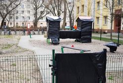 Koronawirus w Warszawie. Zafoliowane place zabaw. "W trosce o zdrowie nas wszystkich"