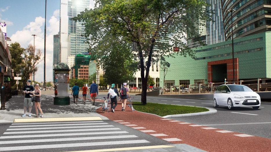 Warszawa. Wizualizacja centrum stolicy po planowanej rewitalizacji i przebudowie tego terenu