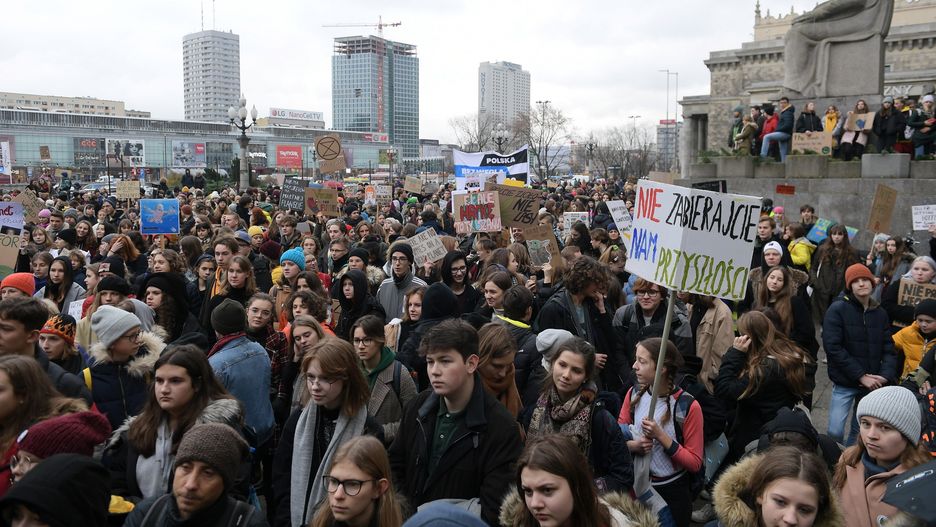 Warszawa. Młodzieżowy Strajk Klimatyczny w stolicy w piątek 29 listopada 2019