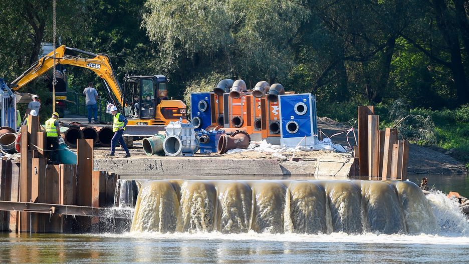 Warszawa. Awaria oczyszczalni ścieków "Czajka" (zdj. arch.)