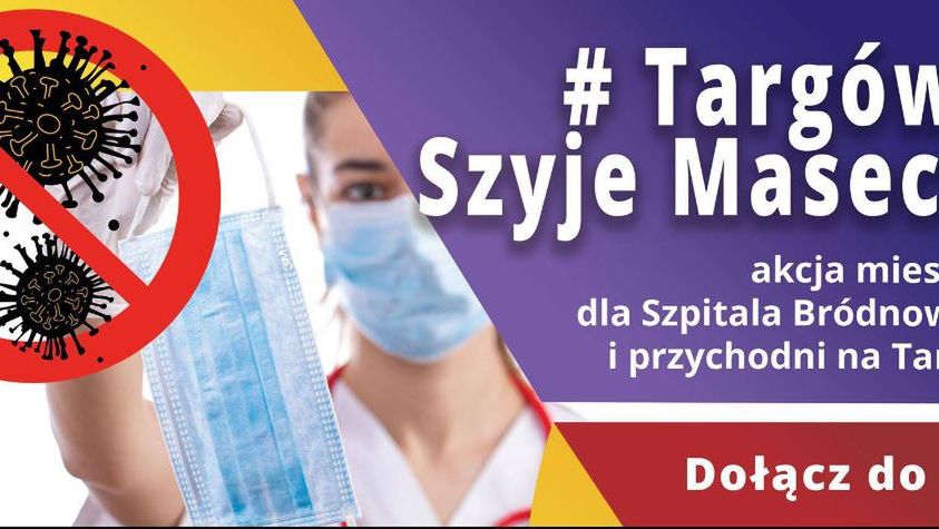 Koronawirus w Warszawie. Targówek szyje maseczki dla szpitali