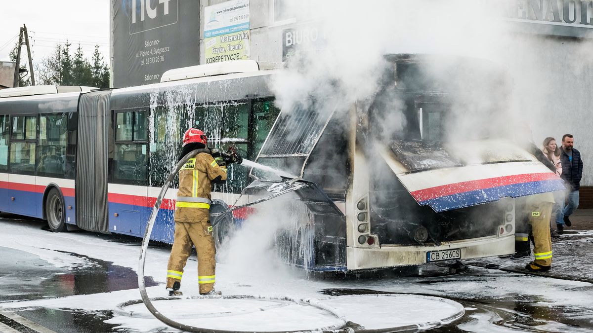 W akcji gaśniczej brały udział dwa zastępy straży