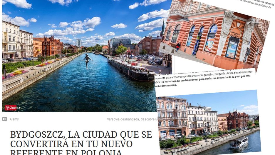 "Bydgoszcz jest miastem, które staje się nową ikoną Polski" - możemy przeczytać w hiszpańskiej edycji miesięcznika "Condé Nast Traveler"