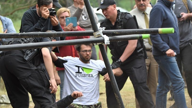 Brutalnie przerwana blokada w Czerlonce, 8 czerwca 2017 r. 