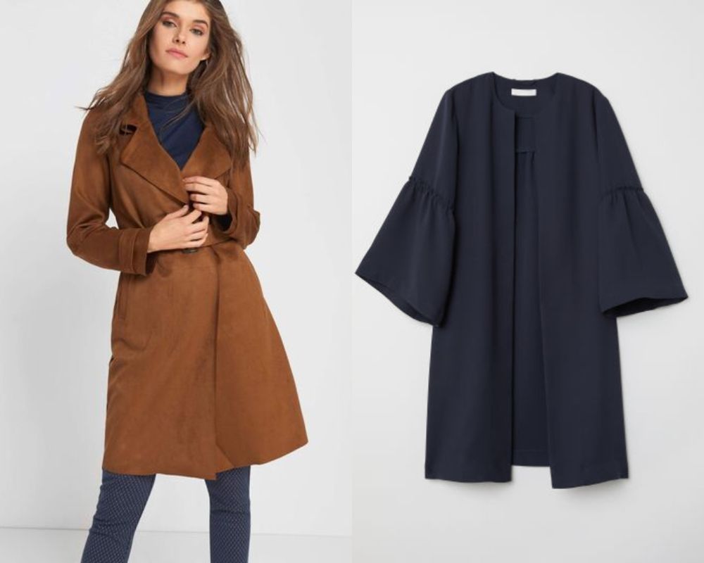 Eleganckie płaszcze Damskie z Orsay i H&M 