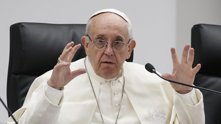Papież Franciszek w czasie spotkania z młodzieżą w Rzymie