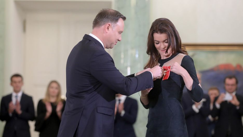 Andrzej Duda odznaczył Agnieszkę Radwańską Krzyżem Komandorskim Orderu Odrodzenia Polski