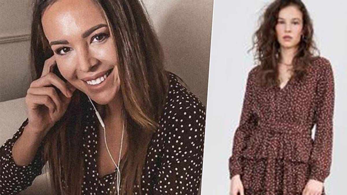 Anna Wendzikowska w sukience w groszki