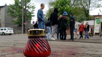 Znicz w miejscu zamieszek